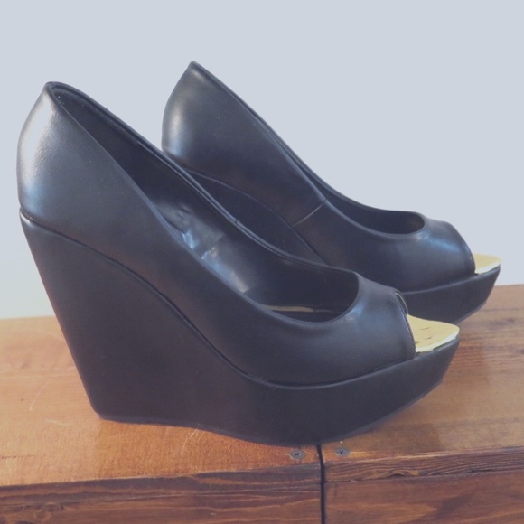 Fashion Nova, platform, open toe wedges "Trixy" - Picture 1 of 4